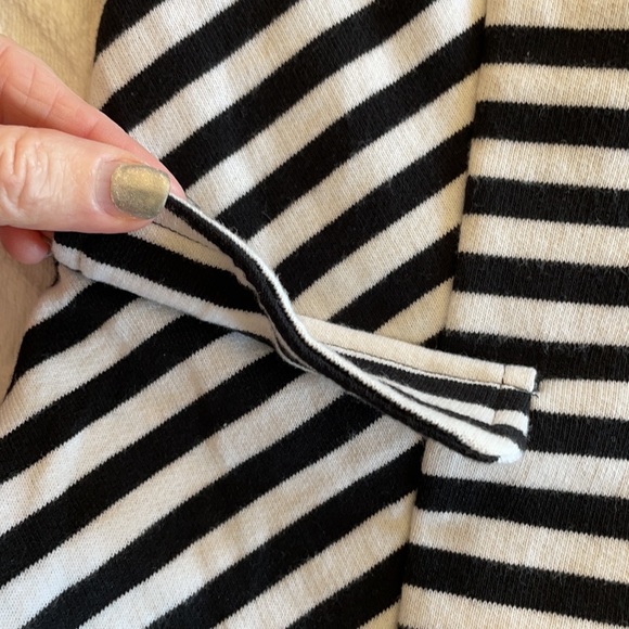 Ana Small Black White Blazer Jacket Suit Stripe - Picture 10 of 16